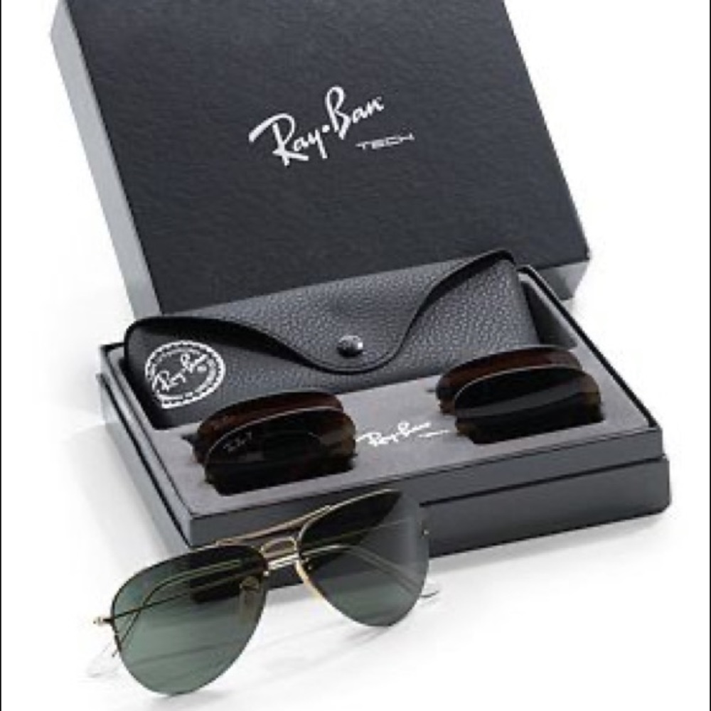 Ray-Ban aviator sunglasses interchangeable lenses